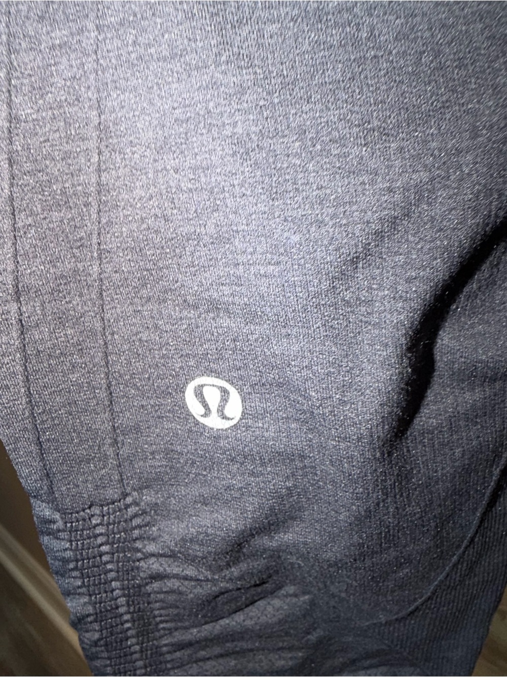 lululemon athletica Black Leggings with White Logo